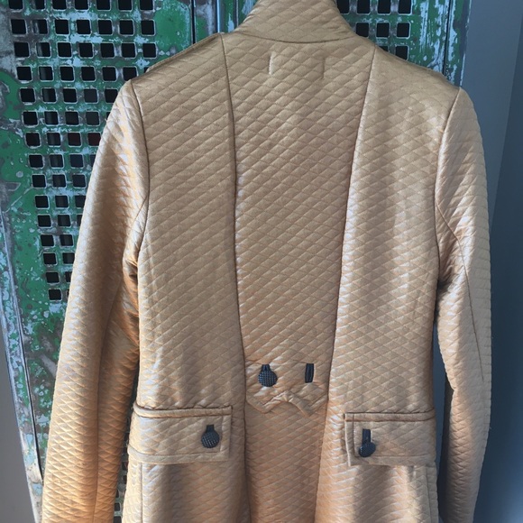 Haight & Ashbury Women’s Gold Trench - Picture 2 of 4